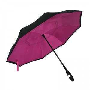 23Inch 8Ribs Umbrella Droim ar Ais Chun Cinn Fógraíochta Miondíola